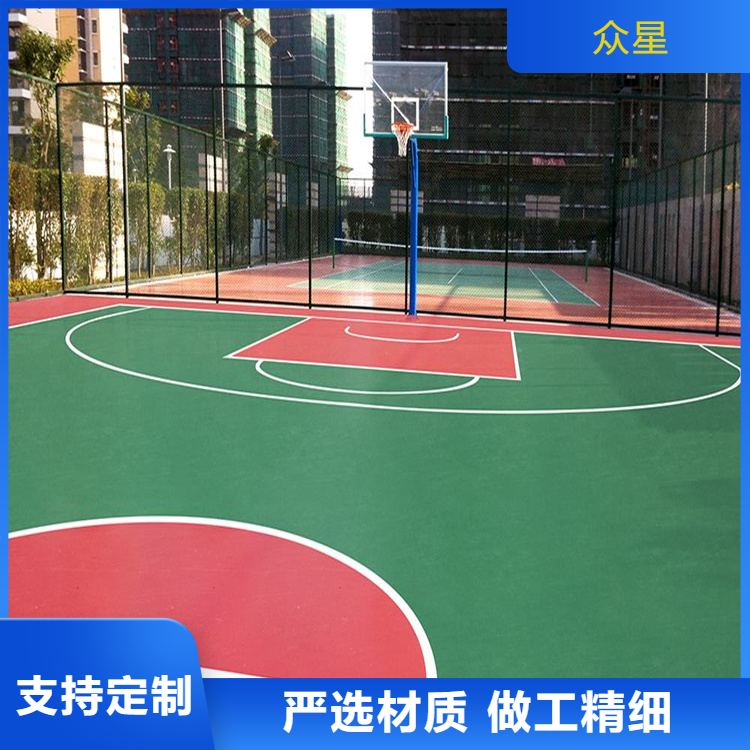 十堰市EPDM颗粒篮球场硅PU - 一站式服务