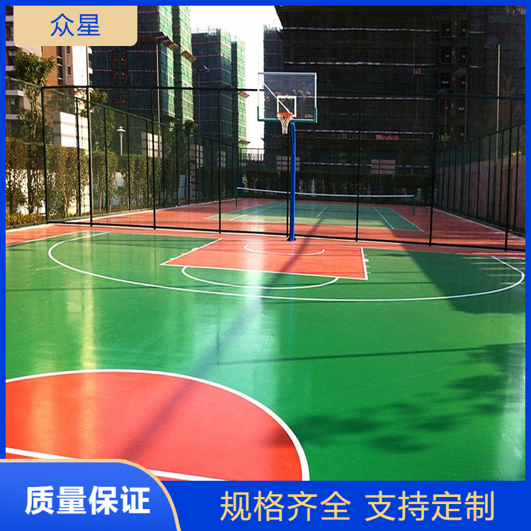 十堰市塑胶篮球场硅PU - 厂家